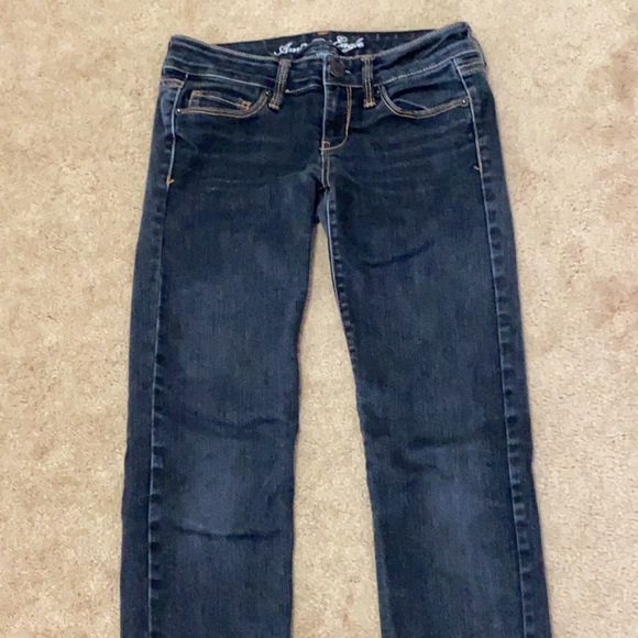 American Eagle Black Washed Denim Jeans - Picture 3 of 12